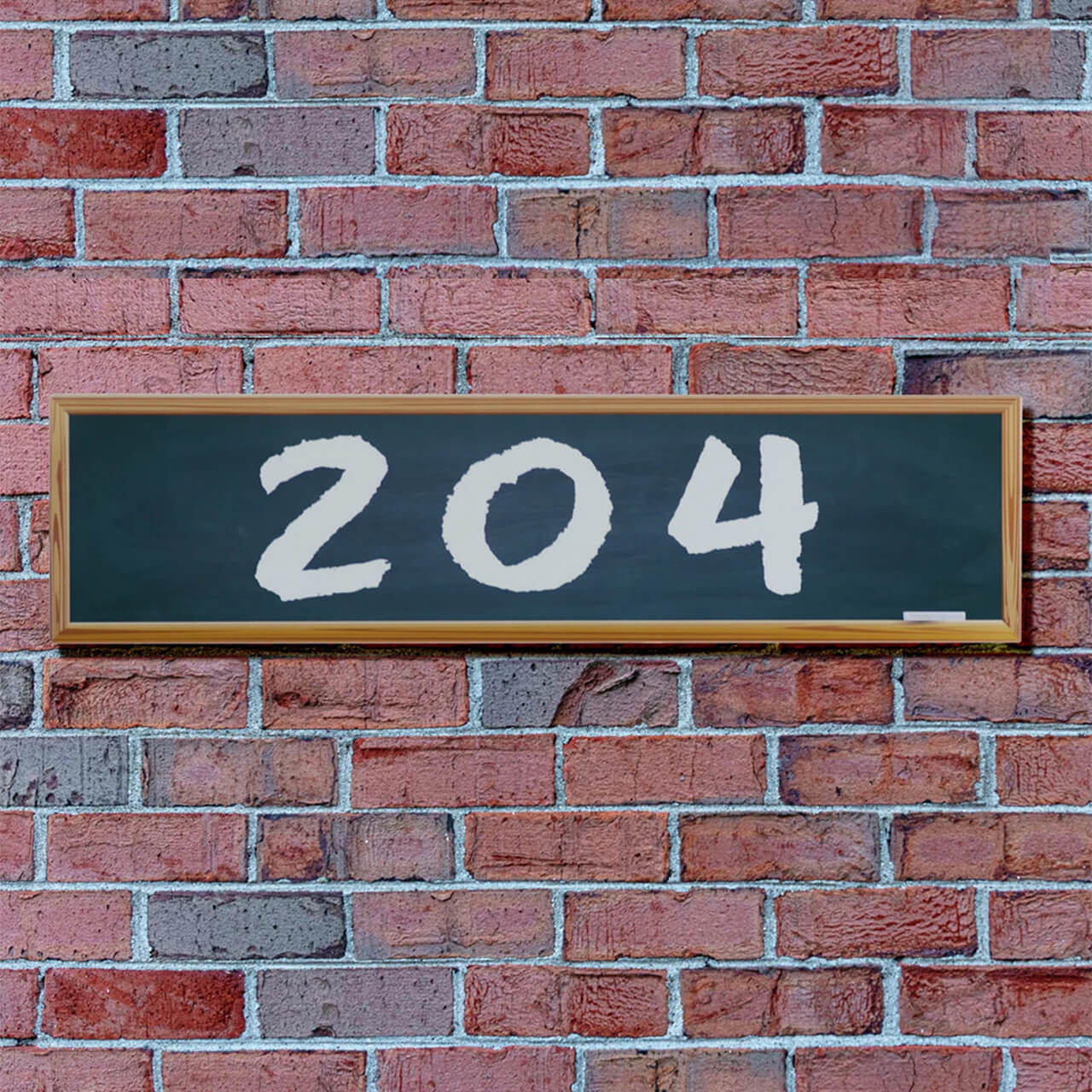 Chalkboard House Address (Single Sided) Sign