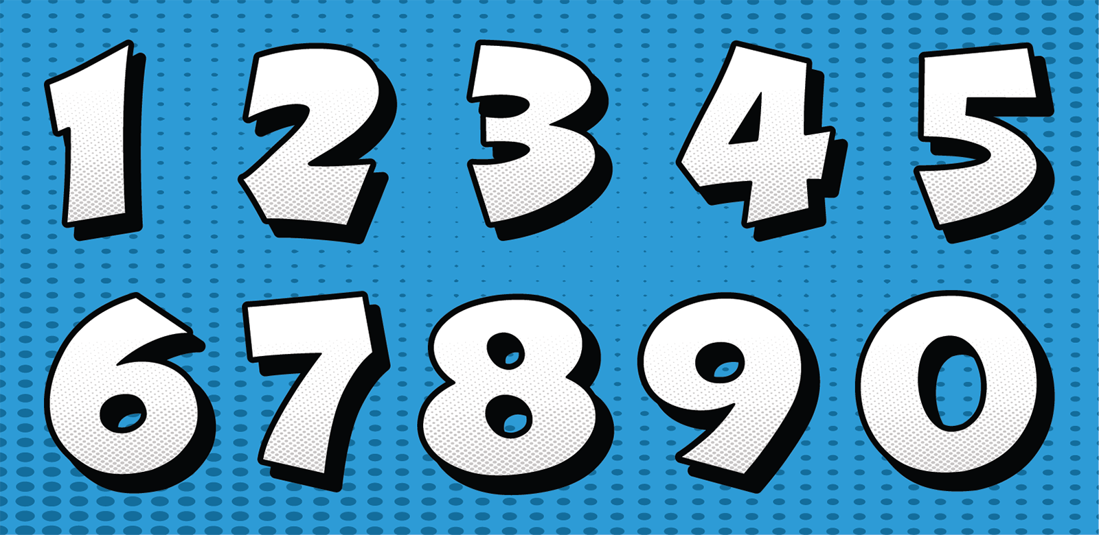 Comic Book Address Number Font